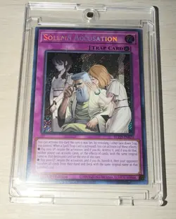 Yugioh Solemn Accusation BLZD-EN079 Starlight Rare 1st Edition Near Mint - Image 5