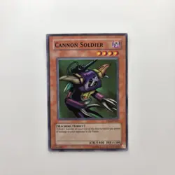 Yu-Gi-Oh! SUPER RARE CARD CANNON SOLDIER DB2-EN061 EURO PRINT NM - Image 1