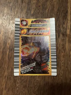 Dinosaur King Arcade Nemesis Fire Cannon Super Move Card - Image 1