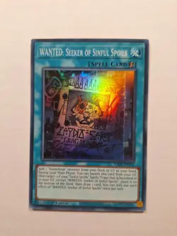WANTED: Seeker of Sinful Spoils - RA03-EN074 - Super Rare - 1st Edition - Yugioh - Image 1