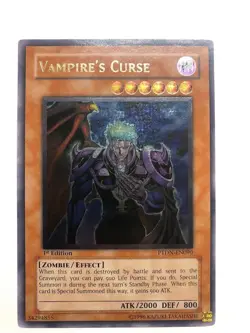 USA Seller Yugioh Vampire's Curse PTDN-EN090 Ultimate Rare 1st Edition NM - Image 1