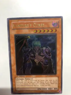 USA Seller Yugioh Vampire's Curse PTDN-EN090 Ultimate Rare 1st Edition NM - Image 2