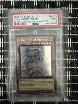 Yugioh! Dark Armed Dragon GFP2-EN179 Ghost Rare 1st Edition PSA 9 MINT - Image 1