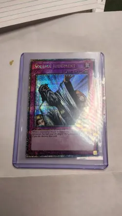 Solemn Judgement - 1st Ed - Quarter Century Secret Rare - RA02 EN075 - YuGiOh - Image 1