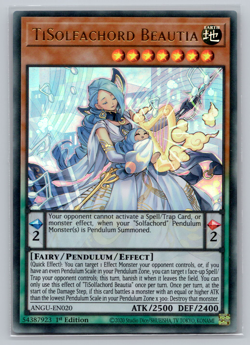 TiSolfachord Beautia - ANGU-EN020 - Ultra Rare - 1st Edition - Yugioh - Image 1