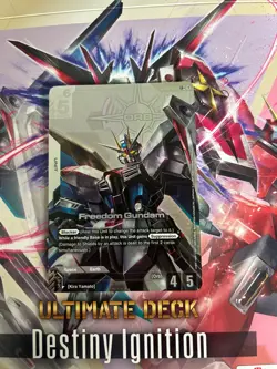 Freedom Gundam ST09-004 LR+ Gundam Card Game Alt Art - Image 2