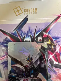 Freedom Gundam ST09-004 LR+ Gundam Card Game Alt Art - Image 3