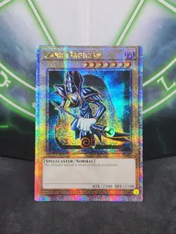 Yugioh Dark Magician LC01-EN005 Quarter Century Secret Rare Misprint Error NM - Image 1