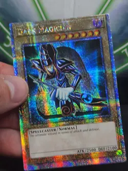 Yugioh Dark Magician LC01-EN005 Quarter Century Secret Rare Misprint Error NM - Image 3