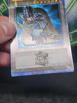 Yugioh Dark Magician LC01-EN005 Quarter Century Secret Rare Misprint Error NM - Image 4