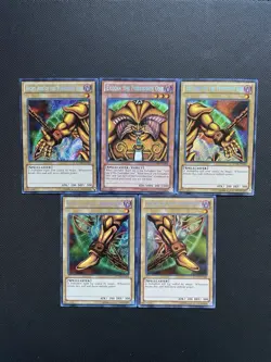 Yugioh Exodia the Forbidden One LCYW Unlimited Secret Euro Print Full Set NM/VLP - Image 1