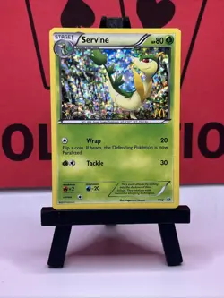 Servine 1/12 McDonald's Collection 2012 English 2012 Crack Ice Holo Pokemon Card - Image 2