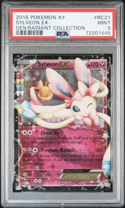 PSA 9 Sylveon EX - RC21/RC32 - Radiant Collection - Generations - Pokemon - Image 1