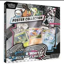 Pokemon SEALED UNOPENED Unova Poster Collection Black Bolt White Flare FREE SHIP - Image 1