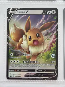Pokemon TCG Eevee Lot Of 9 Cards- Eevee V Promo - Holo - Rare Eevee Collection - Image 2