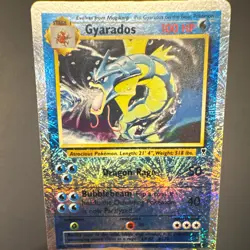 Pokemon TCG Legendary Collection 2002 Gyarados 12/110 Reverse Holo Rare 100HP - Image 1