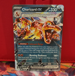 Pokemon TCG Charizard ex Holo Double Rare 125/197 Obsidian Flames - Image 1