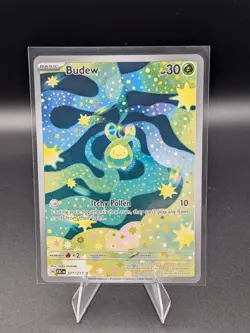 Pokemon Budew 221/217 Ascended Heroes Illustration Rare Holo Near Mint - Image 1
