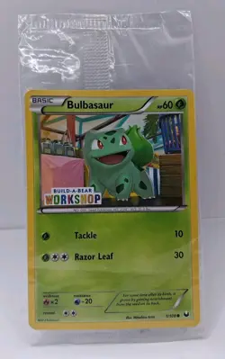 Pokemon TCG Bulbasaur Build a Bear Promo Card Sealed - Image 1
