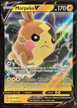 Morpeko V 037/072 - Ultra Rare Shining Fates Pokemon TCG 2021 - NM Card - Image 1