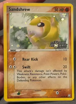 Pokemon Sandshrew 74/109 EX Team Rocket Returns Reverse Holo Rare English - Image 1