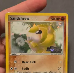 Pokemon Sandshrew 74/109 EX Team Rocket Returns Reverse Holo Rare English - Image 2