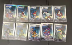 2026 Topps Chrome Disney Darkwing Duck 35th Anniversary Completed 10 Card Set - Image 1