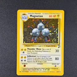 Magneton- *Swirl* 9/130 Pokemon TCG Base Set 2 Holo Foil Rare Card LP - Image 1