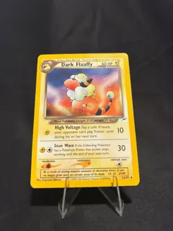 Vintage Pokemon Dark Flaaffy Uncommon Neo Destiny 034/105 LP - Image 1