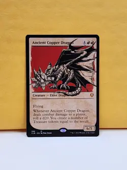 1x SHOWCASE Ancient Copper Dragon, NM, CLB, Magic: the Gathering, MtG - Image 1