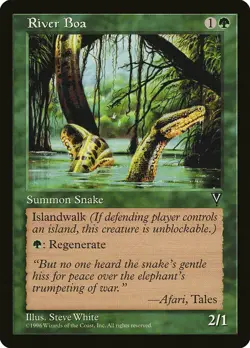 River Boa | MtG Magic Visions | English | Near Mint-Mint (NM-M) - Image 1