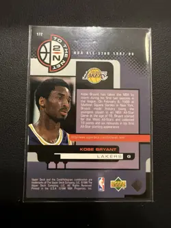 1998-99 Upper Deck - Kobe Bryant #172 Second Year Lakers HOF 🔥🔥🔥 - Image 2