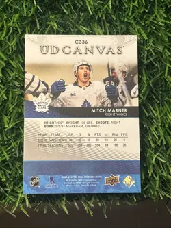 2023-24 Upper Deck #C336 Mitch Marner UD Canvas Toronto Maple Leafs - Image 2