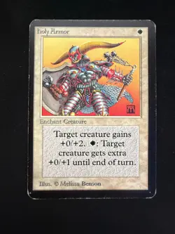 Magic The Gathering: Alpha Holy Armor MTG Alpha - Image 1