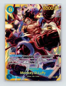 Monkey.D.Luffy (118) Foil SEC A Fist of Divine Speed OP11-118 NM - Image 1