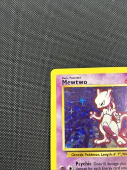Mewtwo 10/102 Holo Rare Base Set Unlimited Pokemon English LP - Image 2