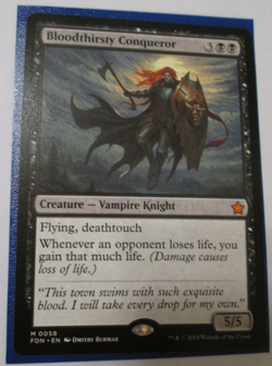Magic: the Gathering Foundations FDN #58 Bloodthirsty Conqueror NM - Image 1