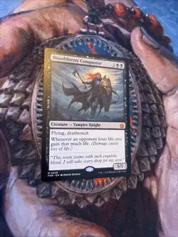 MTG Bloodthirsty Conqueror Mythic, Foundations, Near Mint Condition - Image 3