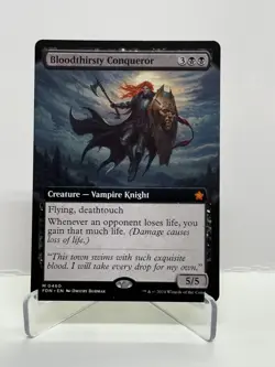 Bloodthirsty Conqueror - MTG - FDN - extended art - Image 1