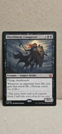 Bloodthirsty Conqueror Foundations Regular #058 Near-Mint/Never-Played - Image 1