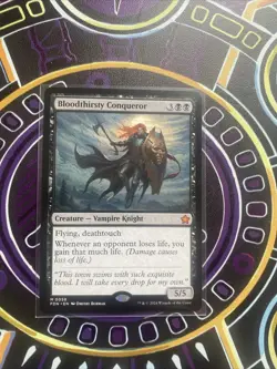 MTG Bloodthirsty Conqueror Mythic, Foundations, Near Mint Condition - Image 1