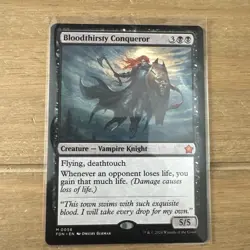 Wizards of the Coast MTG Foundations Bloodthirsty Conqueror 0058 Mythic 5/5 - Image 1