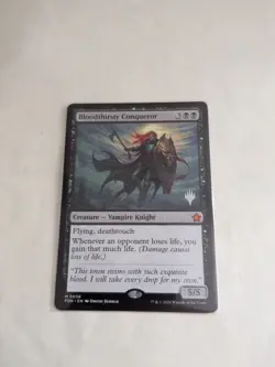 MTG Bloodthirsty Conqueror Mythic, Foundations, Near Mint Condition - Image 1