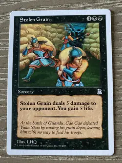Stolen Grain Portal Three Kingdoms MTG -NM- Magic: The Gathering Free Ship - Image 1