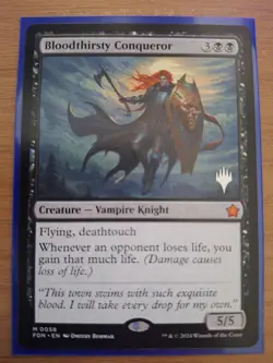 M:TG Bloodthirsty Conqueror Promo Stamped (PPEOE) | Near Mint - Image 1