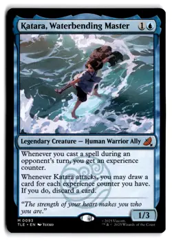 Katara, Waterbending Master - NM - TLE TLA Avatar Eternal-Legal # 93 - MTG Magic - Image 1