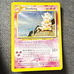 Pokemon TCG Slowking Neo Genesis Holo Rare 14/111 English 80 HP Stage 1 - Image 1