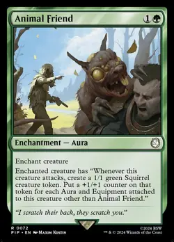 NM Animal Friend, MTG, Fallout, Magic the Gathering, 72 - Image 1