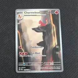 Pokemon TCG Charmeleon Illustration Rare Scarlet & Violet 151 Card #169/165 NM - Image 1