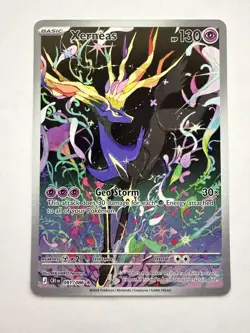 Pokemon Xerneas 091/086 Chaos Rising IR Illustration Rare Holo NM - Image 1